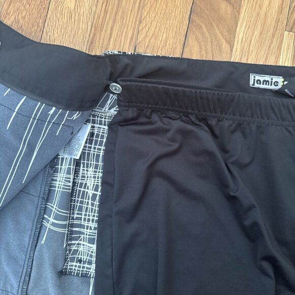 Jamie Sadock Women's Golf Skort Front Detachable Short Black/White Size 12 - Picture 4 of 6